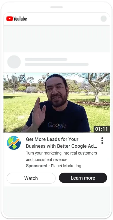 The same campaign on mobile.