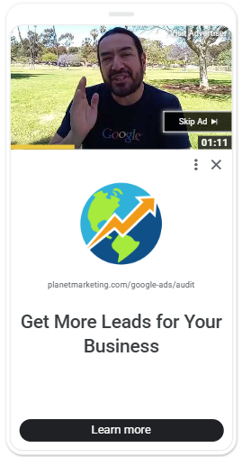 Planet Marketing YouTube In-stream Ad Preview - Francisco Meza Get More Leads for Your Business