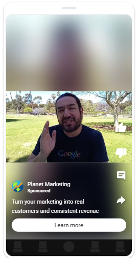 Planet Marketing YouTube Shorts Ad Preview - Francisco Meza vertical format